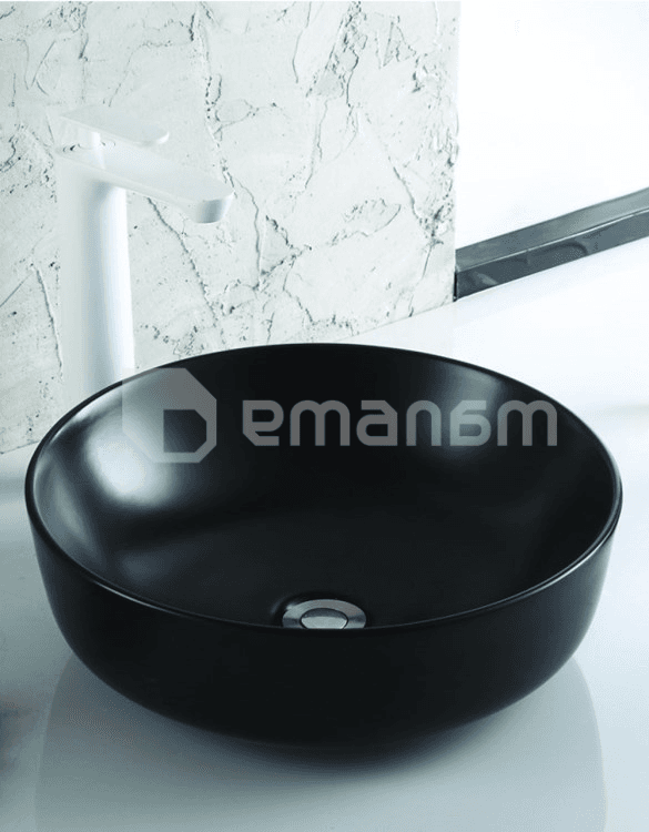 ხელსაბანი Osis Art basin დასადგამი 8434YW შავი