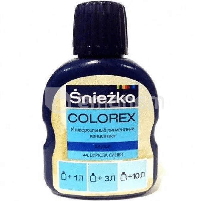 უნივერსალური პიგმენტი-კონცენტრატი Sniezka Colorex 100 მლ ლურჯი ფირუზი N44