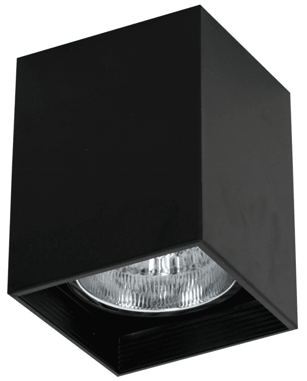სანათი წერტილოვანი Luminex Downlight square 7252 1x60W E27 შავი