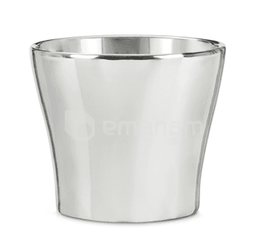 კერამიკული ქოთანი ყვავილებისთვის Scheurich 808/15 MIRROR SILVER
