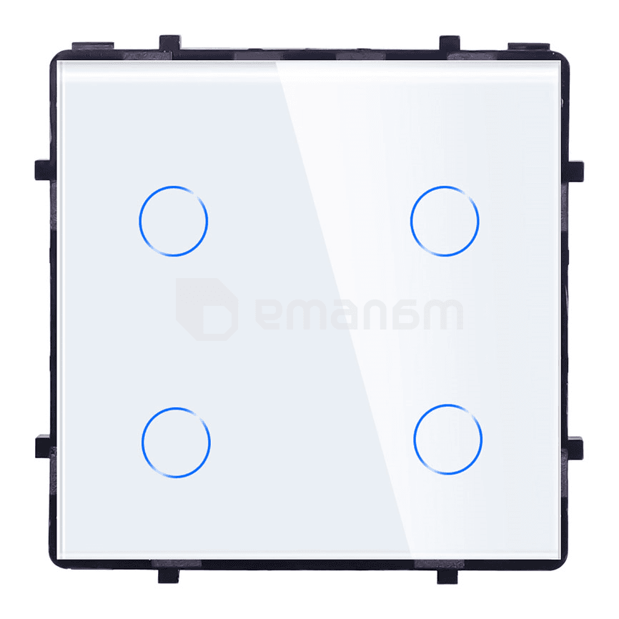 ჩამრთველი ჩარჩოს გარეშე სენსორით Socket Elegant Wireless Wi-Fi 4 თეთრი