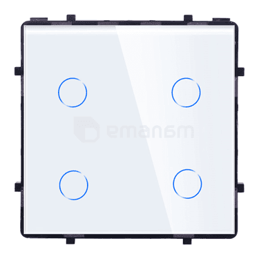 ჩამრთველი ჩარჩოს გარეშე სენსორით Socket Elegant Wireless Wi-Fi 4 თეთრი