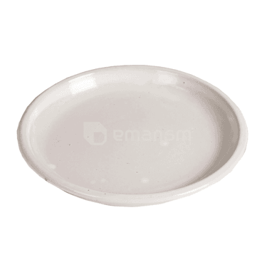 სადგამი ქოთნის Mega Collections Glazed Saucer White D23H3