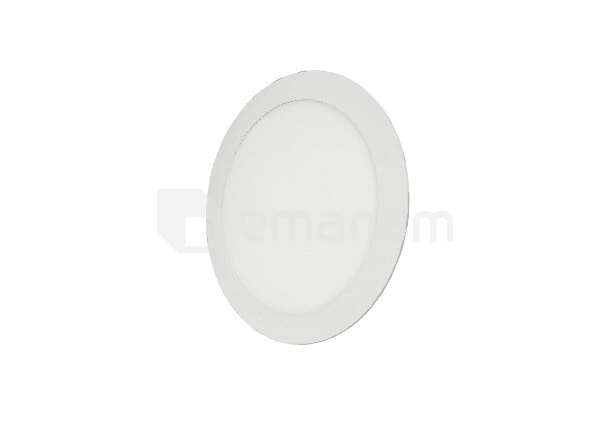 ლედ პანელი შუშით LED 15W 3000K (მრგვალი) LEDEX