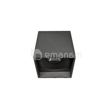 დაუნლაითი MIRAS LED 10W 3000K BK+BK კვადრატი LS-S045