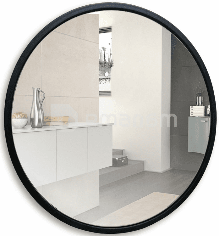 სარკე შავი ლითონის ჩარჩოთი Silver Mirrors Manhattan D500