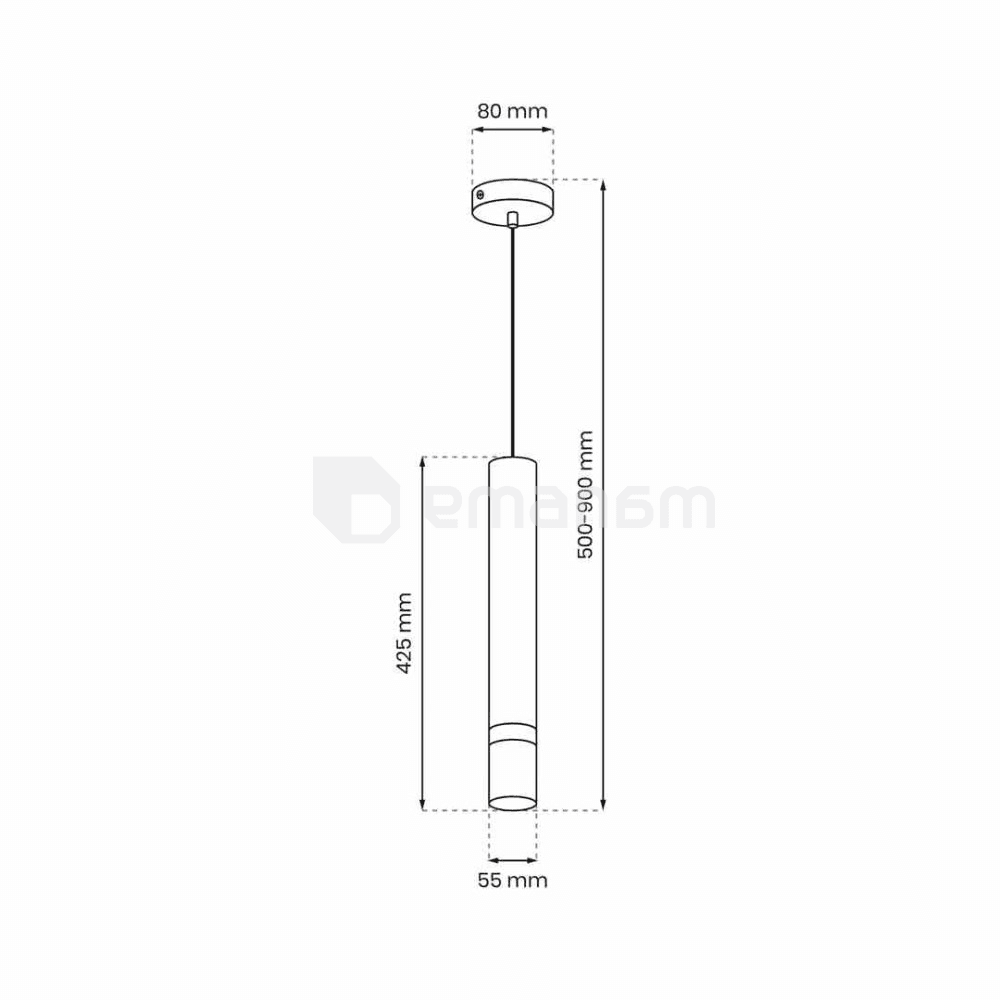 საკიდი Milagro MLP9673 1 GU10 JOKER INOX