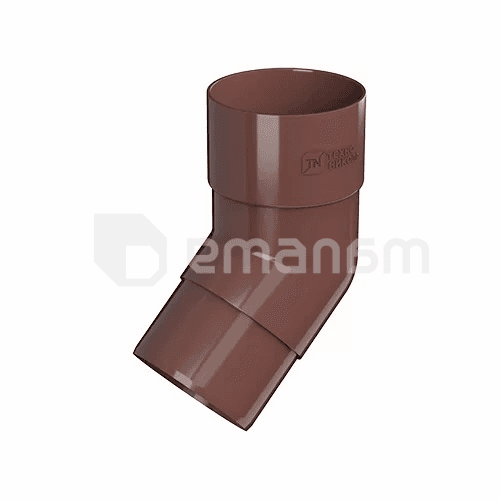 მუხლის მილის Technonicol 125/82 PVC 135° ყავისფერი