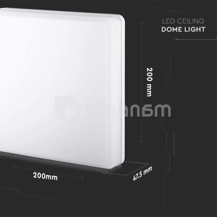 სანათი V-TAC LED Samsung 13919 IP44 1500lm 6500K 15W