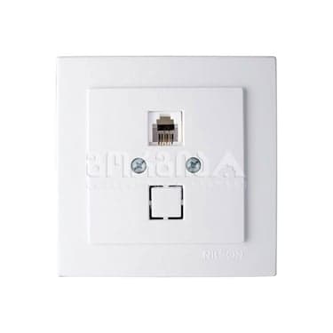 როზეტი ტელეფონის RJ11 touran white - 24111040