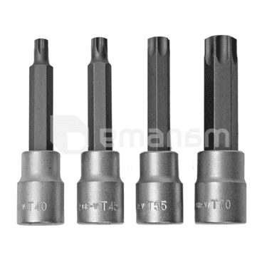 ნაკრები ბუნიკის Topmaster 330322 1/2" 4 ც