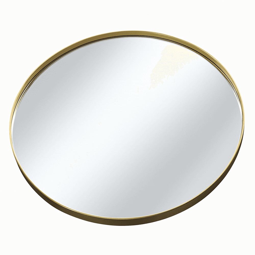 სარკე ლითონის ჩარჩოთი PRA-34-0/m-2 D60 სმ Gold