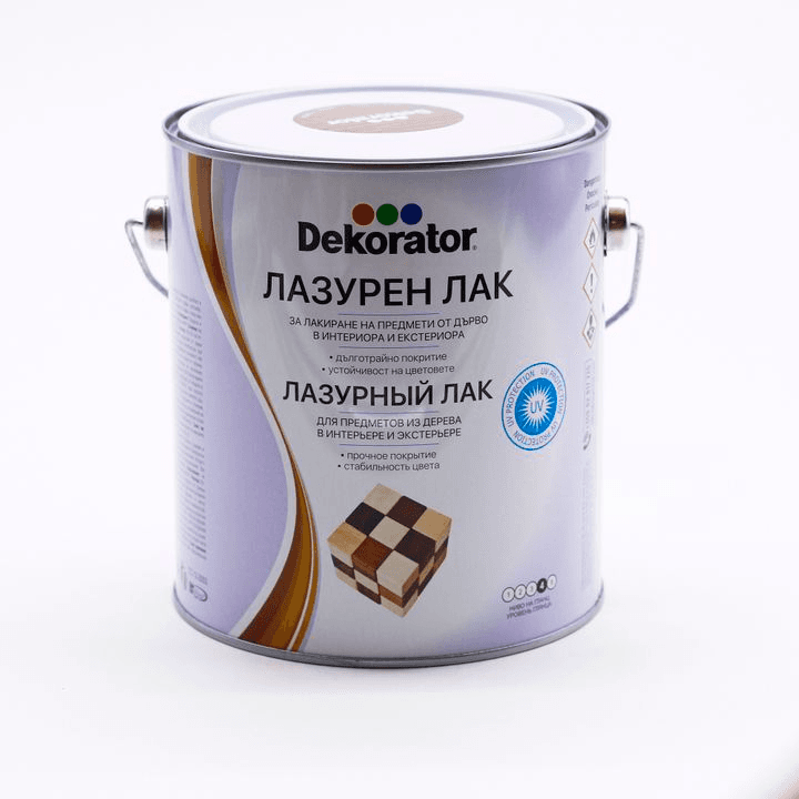 დეკორატიული ხის ლაქი მქრქალი წითელი ხე 0.75 ლ