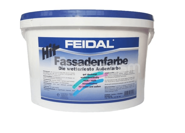 დისპერსიული საღებავი Feidal Hit-Fassadenfarbe 10 ლ