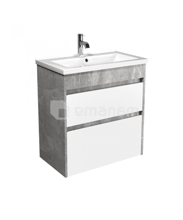 აბაზანის ტუმბო ხელსაბნით Polo Loft 60-U grey/white Cosmo 60 სმ