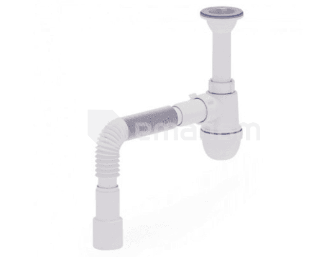 სიფონი გოფრირებული მილით ANI PLAST 1 1/2''40 40x40/50EU