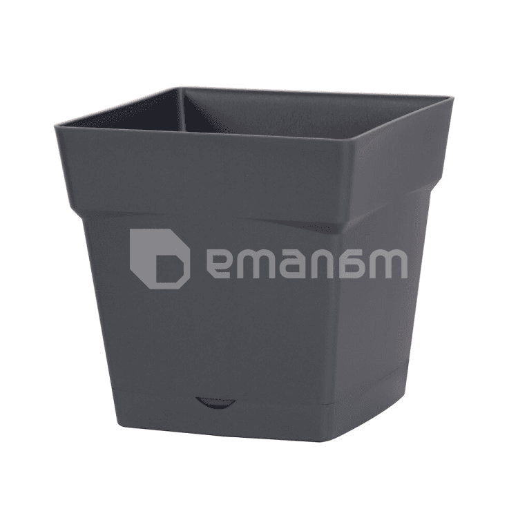 ქოთანი პლასტმასის EDA Plastiques POT TOSCANE CARRE 24,8x24,8x24,6სმ