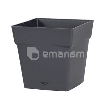 ქოთანი პლასტმასის EDA Plastiques POT TOSCANE CARRE 24,8x24,8x24,6სმ