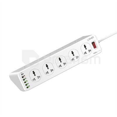 ქსელის ფილტრი LDNIO SC10610 10 2м 2500W 6 USB PD+QC