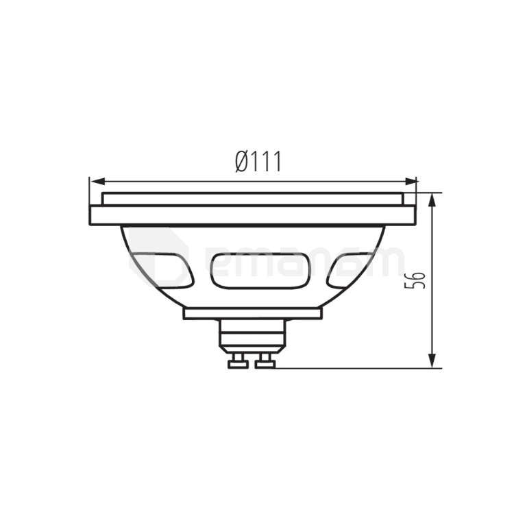 შუქდიოდური ნათურა Kanlux ES-111 LED SL/WW/W 2700K 11W GU10
