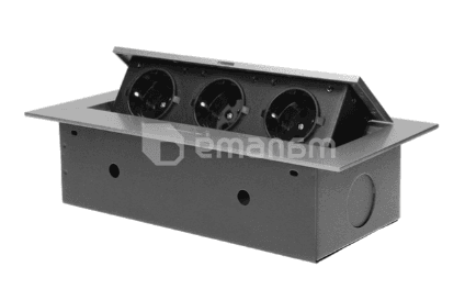 ბუდე ავეჯის ORNO 3х16А Schuko IP20 1336G