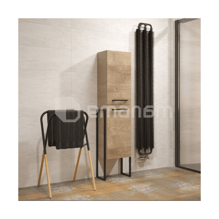 პირსახოცის საკიდი დასადგამი Bisk Plain Black Bambo 79976