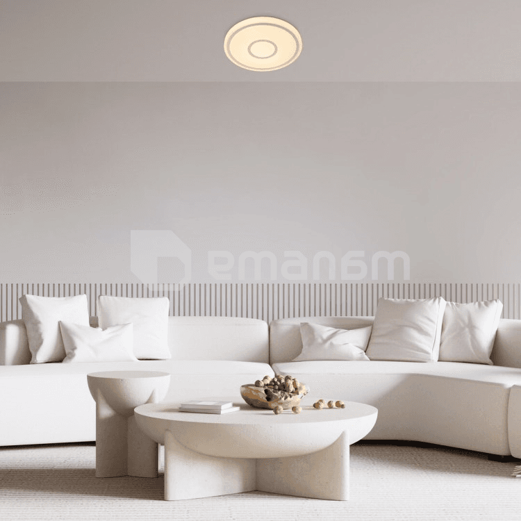ჭერის სანათი Rabalux Taytum 25W 3000K D380 H50 თეთრი 71117