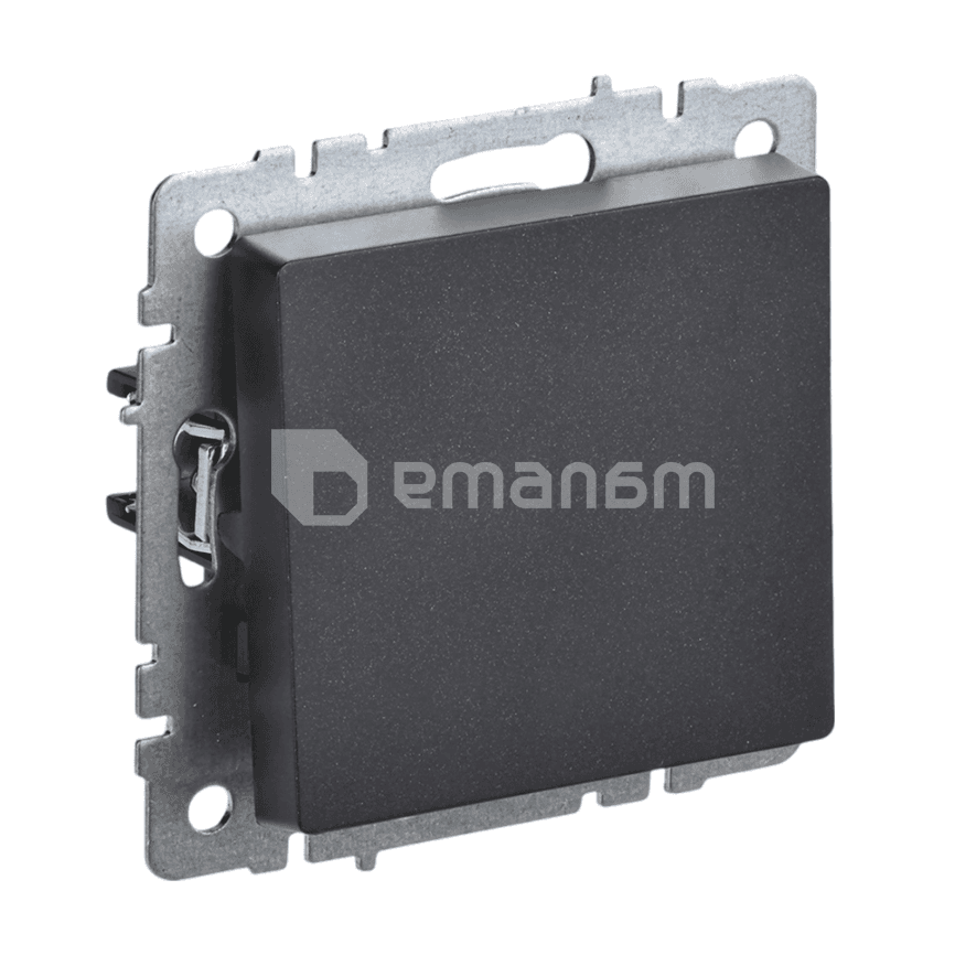 ჩამრთველი რევერსი IEK BRITE 1 10A VC10-1-6-BrB შავი