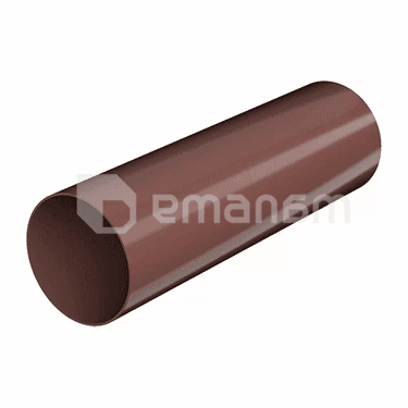 მილი სანიაღვრე Technonicol 82x3000 PVC ყავისფერი პრიალა