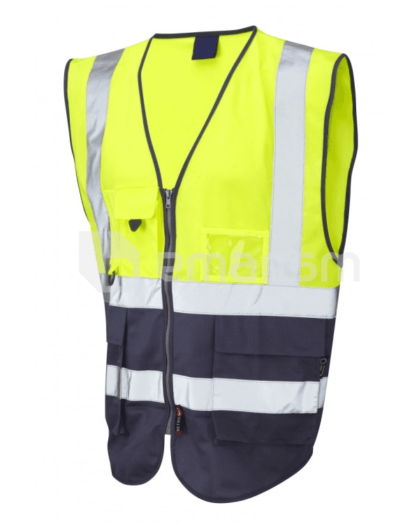 შუქამრეკლი ჟილეტი Parry Safe PS006-120 ყვითელი/ლურჯი XL