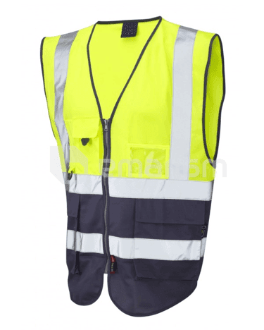 შუქამრეკლი ჟილეტი Parry Safe PS006-120 ყვითელი/ლურჯი XL