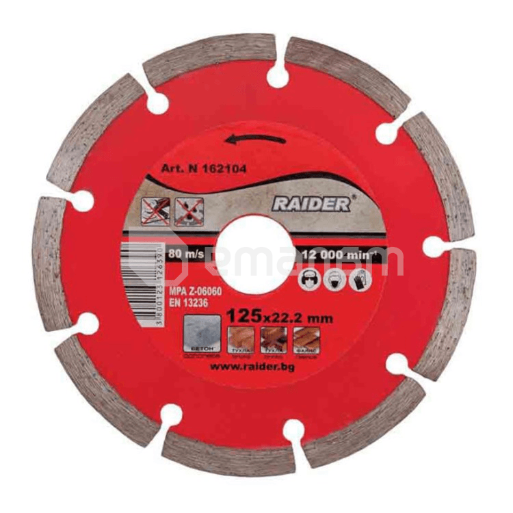 დისკო ალმასის Raider 230x22.2mm RD-DD04