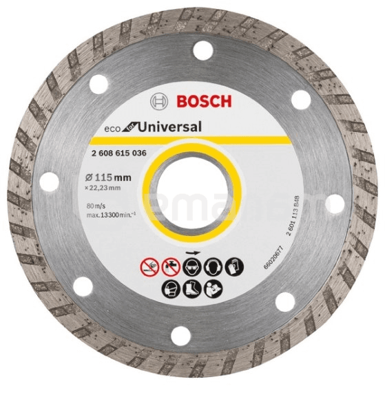 ალმასის დისკი Bosch ECO Universal Turbo 115x22.23 მმ