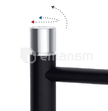 ხელსაბანის ონკანი ჯოისტიკით Rubineta Etna-18(BK) black