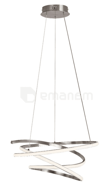 ჭაღი Rabalux Esilda 42W 4000K Ø500 H1000მმ satin თეთრი 72020