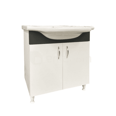 დასადგამი ტუმბო ხელსაბანით Denko Trend 65 White Antracite Grey
