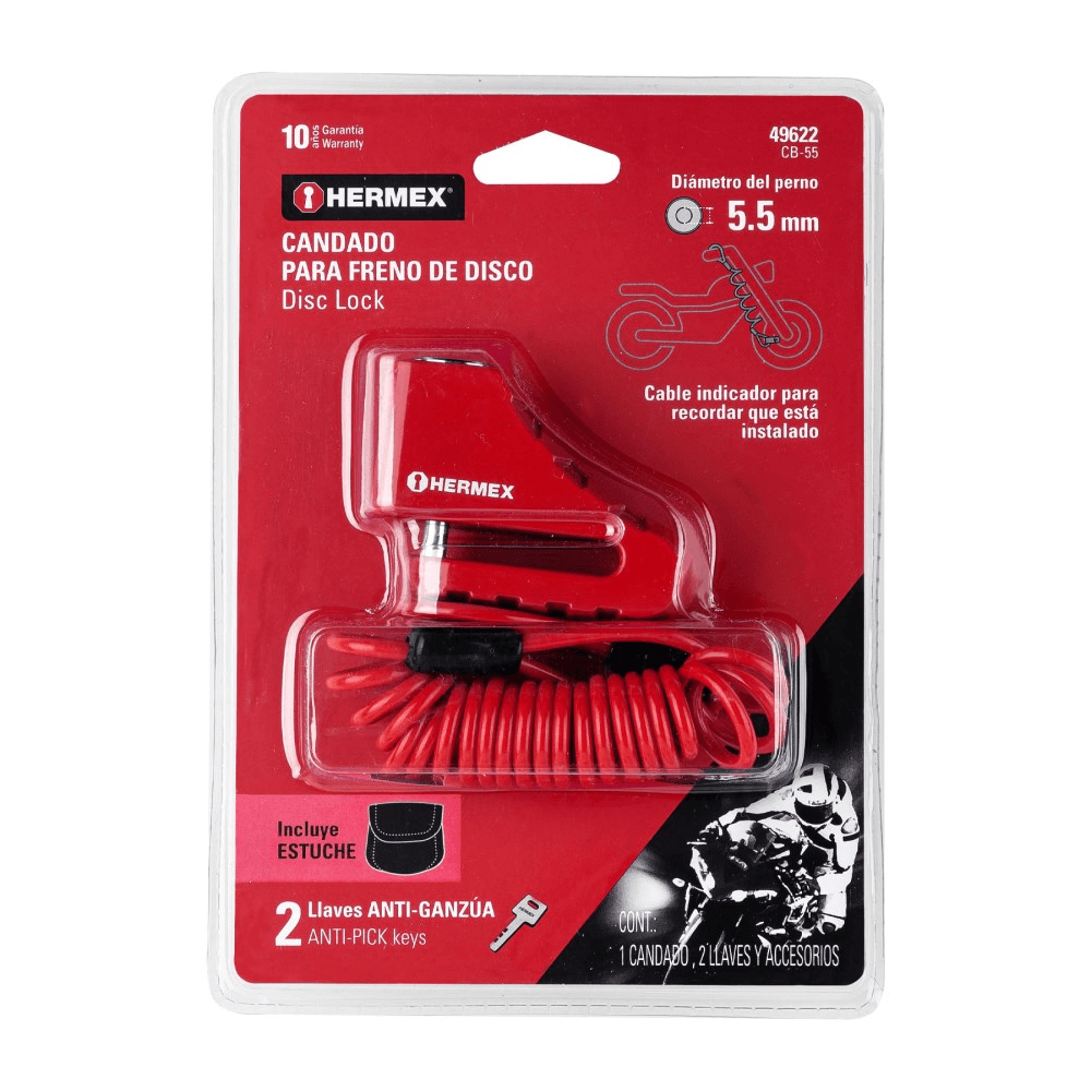 დისკის საკეტი მოტოციკლეტისთვის Hermex  49623 CB-100