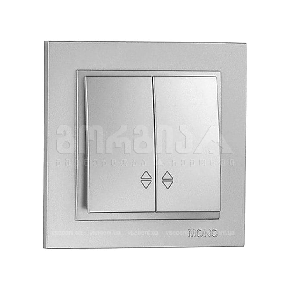 ჩამრთველი რევერსი ორიანი  DESPINA Silver - 102-212123-111