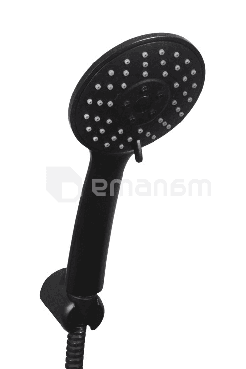 საშხაპე ყურმილი  Bisk base3 Black