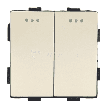 ჩამრთველი Socket Style 2 მექანიკური ორიანი 2G-2W თეთრი