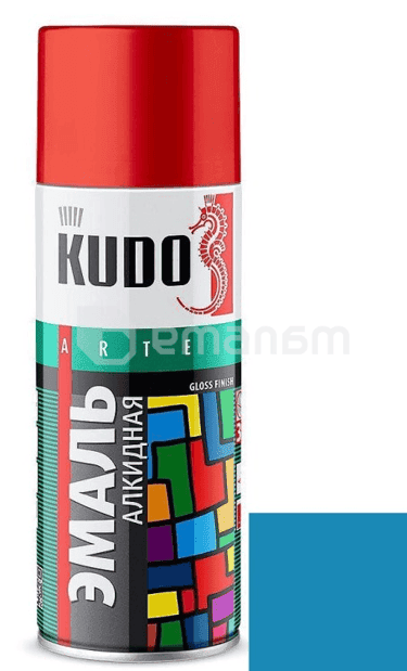 ემალი უნივერსალური Kudo KU-1010 Ral 5012 ცისფერი 520 მლ