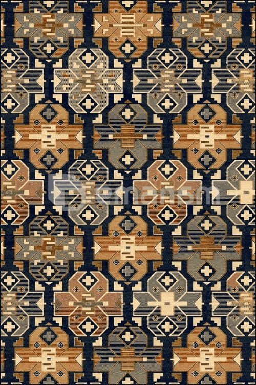 ხალიჩა Dywilan  SUPERIOR DIAS NAVY 2476 cC1 200x300 100% WOOL