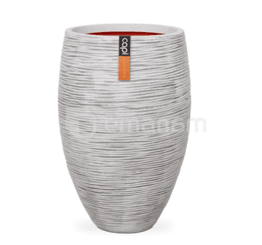 ქოთანი ყვავილის Capi Europe Vase elegant deluxe Rib NL 38x58სმ სპილოსძვლისფერი