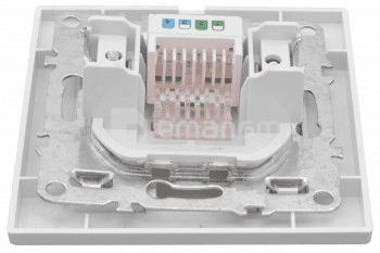 როზეტი კომპიუტერის EKF ERK01-035-10 RJ45 1 განყოფილებიანი თეთრი