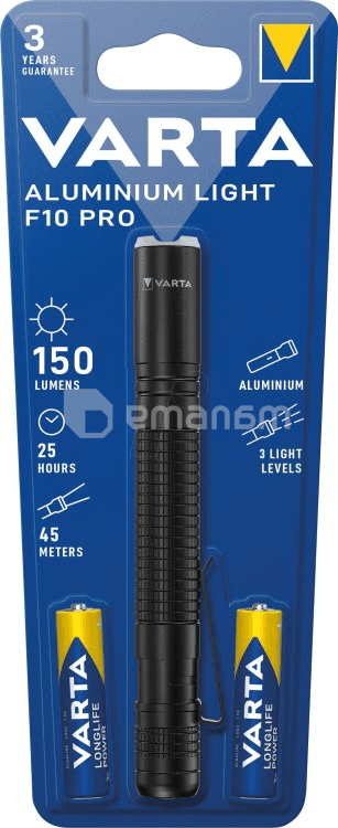 ფარანი Varta Aluminium Light F10 Pro 150lum