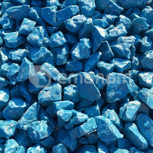 ქვა დეკორატიული შეღებილი ცისფერი GeoColor Decor 8 კგ