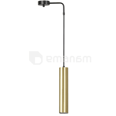 საკიდი EMIBIG Goldi 1 GU10 1x MAX 30W შავი ოქროსფერი