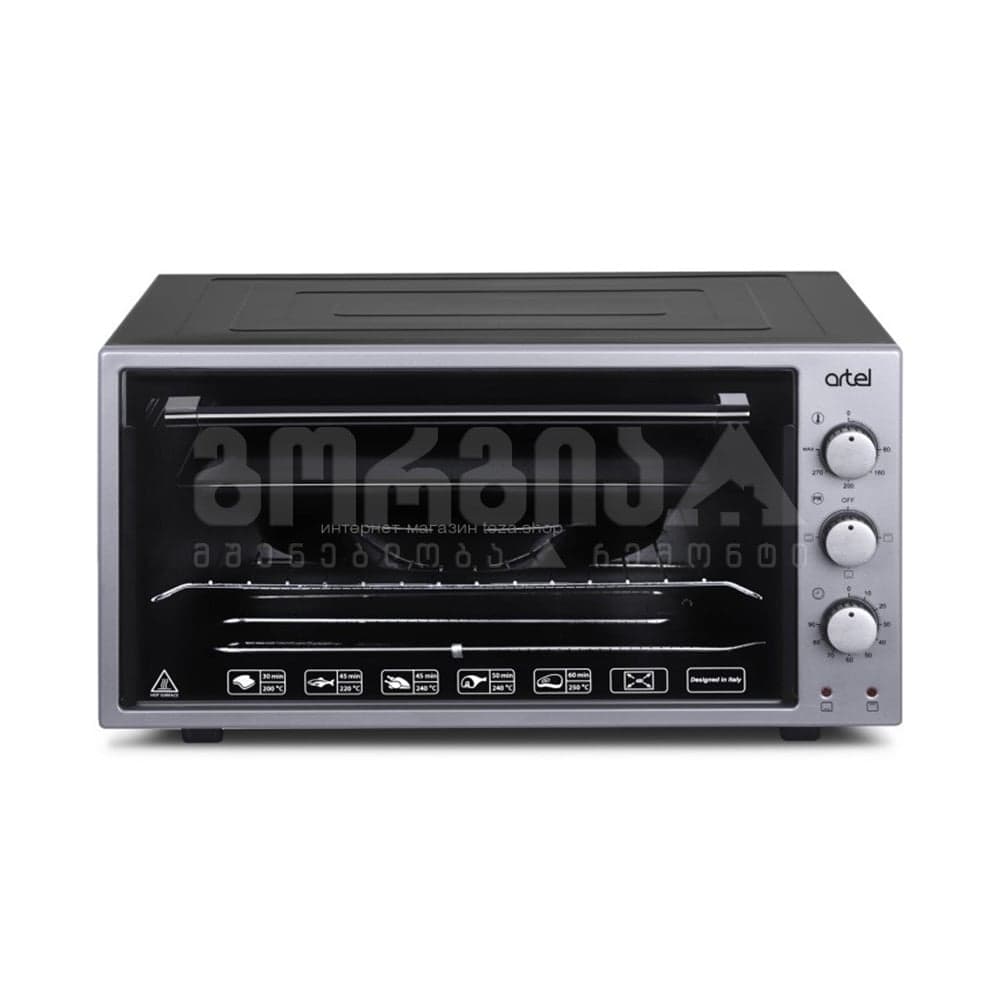 ელექტრო ღუმელი MD 4218 L Grey-Black ARTEL