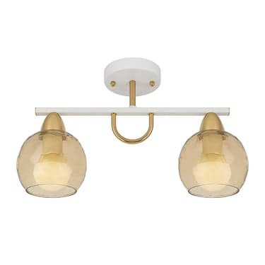 ჭაღი Bella Mita 2 E27 6280-2 WH+FG თეთრი ოქროსფერი