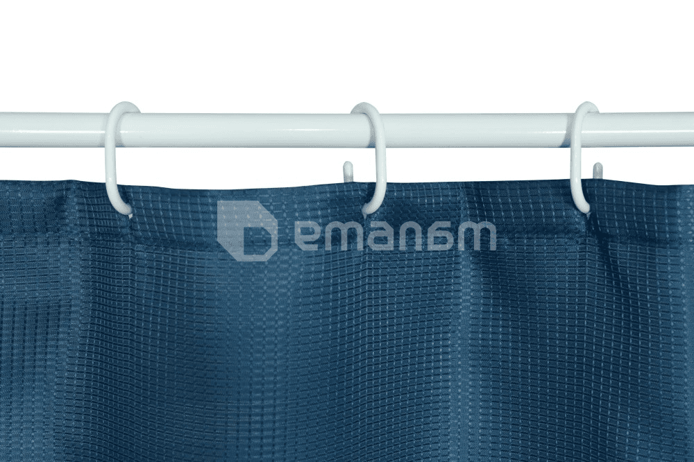 აბაზანის ფარდა Bisk Rist polyester 180x200 Blue Navy